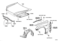 533410N010-INSULATOR, HOOD