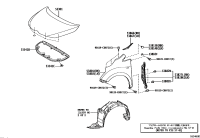 533410F030-INSULATOR, HOOD