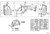 538050N010-LINER, FRONT FENDER, RH
