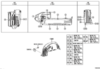 538050G030-SHIELD SUB-ASSY, FRONT FENDER SPLASH, RH