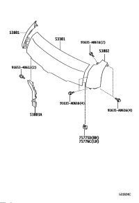 5380126010-FENDER SUB-ASSY, FR