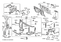 532090C060-SUPPORT SUB-ASSY, HOOD LOCK