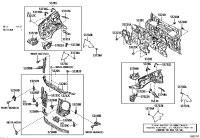 5380360090-Bracket, front bumper side mounting, rh/lh