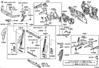 5327242010-BRACKET HEADLAMP