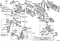 5321428040-SUPPORT, RADIATOR, UPPER LH