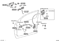 692050C020-HANDLE SUB-ASSY, FRONT DOOR INSIDE, RH