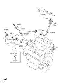 396103C500-HARNESS-IGNITION COIL