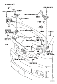 5341026040-HINGE ASSY, HOOD, RH
