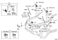 5342060120-HINGE ASSY HOOD LH