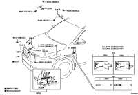 534100E170-HINGE ASSY, HOOD, RH