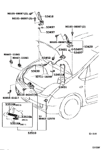 5363047030-CABLE ASSY, HOOD