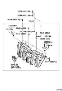 531010G051-GRILLE, RADIATOR