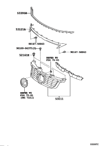 5311176900-GRILLE, RADIATOR