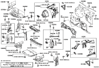 5383824040-Bracket, front side panel, no.2 lh