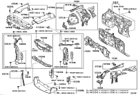 5328953051-COVER, RADIATOR SUPPORT OPENING