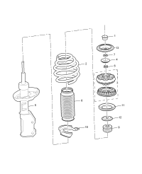 20859330-Base assy-strut fr