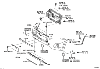 531220R040-MOULDING, RADIATOR GRILLE, LOWER