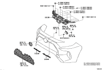 531150R030-Bracket, radiator grille