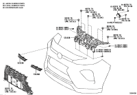 531150R040-Bracket, radiator grille