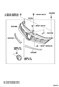 5310106720-GRILLE SUB-ASSY, RADIATOR