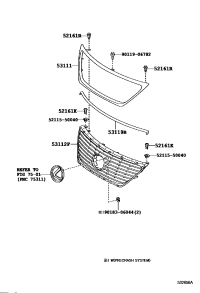 5311150060-GRILLE, RADIATOR