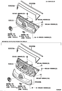 531110K200-GRILLE RADIATOR