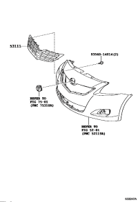 531110D340-GRILLE RADIATOR