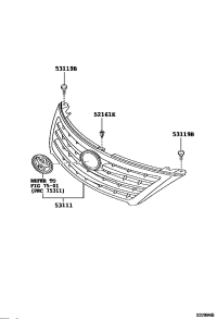 5310106270-GRILLE RADIATOR