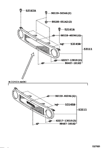 5310035A60-GRILLE RADIATOR