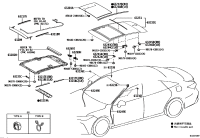 6320207040B0-RAIL SUB-ASSY, SLIDE ROOF