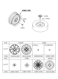 529601R500-CAP ASSY-WHEEL HUB