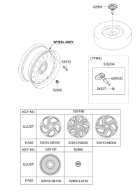 52960L4100-CAP ASSY-WHEEL HUB