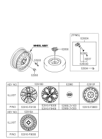 52960F9000-CAP ASSY-WHEEL HUB