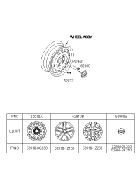 529101Z200-WHEEL ASSY-ALUMINIUM
