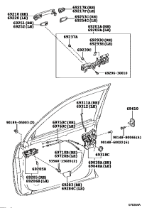 6760560060-HANDLE SUB-ASSY, FRONT DOOR INSIDE, RH