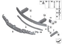 51117211486-REINFORCEMENT-FR BUMPER/X3-06