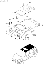 852011F040EZ-VISOR ASSY, RH