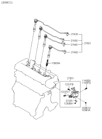 2750126D00-CABLE SET-SPARK PLUG