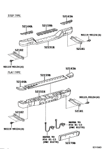 521640K010-PLATE, RR BUMPER, LH