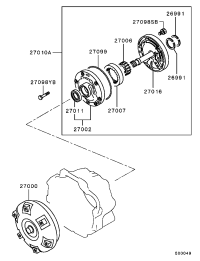 MB670018-SEAL RING,A/T