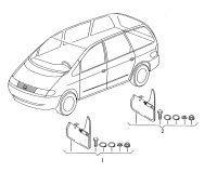 7N0075111-Fender set, lh & rh