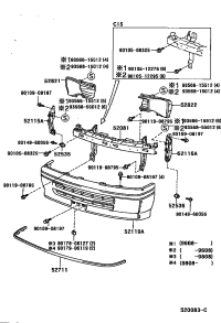 5211626040-SUPPORT, FRONT BUMPER SIDE, LH