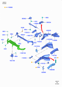 GR2B8B041AE-REINF ASSY-RAD CORE UPR