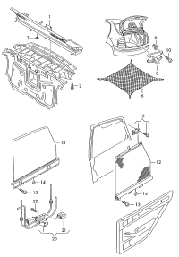 4E0861325-Shadeassy-rear window glass