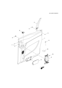 9006560-Garnish assy-rr dr