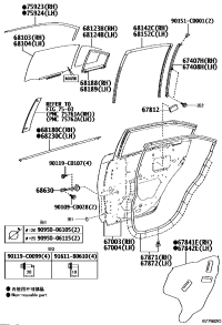 681240D270-GLASS RR DOOR