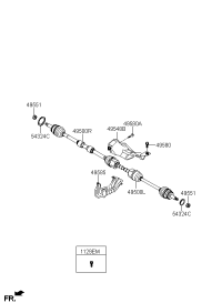 495004Q000-JOINT ASSY-CV LH