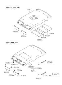 854013D000GF-HEADLINING ASSY