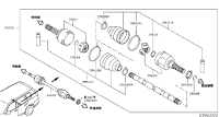 396004BA0C-SHAFT ASSY-REAR DRIVE