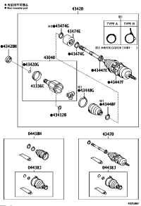 4342028090-SHAFT ASSY, FRONT DRIVE, LH